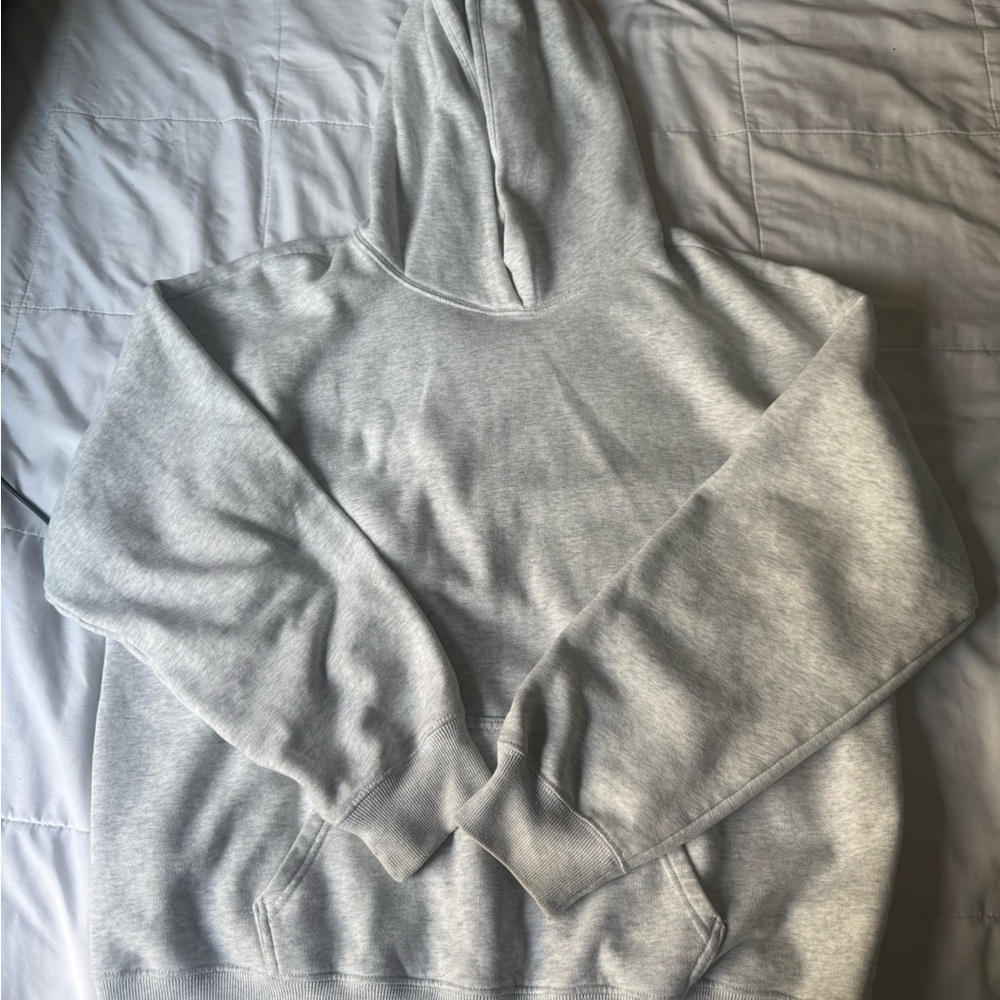 Hollister Light Gray Hoodie Sweater